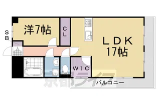 メゾン墨染【5階】の間取り