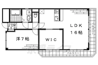 メゾン墨染【109号室】の間取り