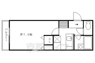 京都府京都市伏見区向島本丸町【マンション】の間取り