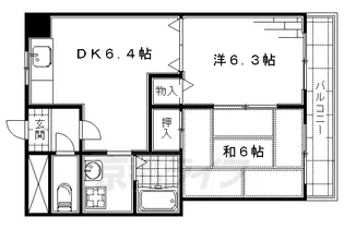 ポルテ・やました【502号室】の間取り