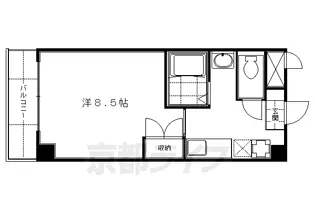 サンシード桃山【206号室】の間取り