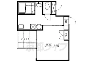 サンシード桃山【405号室】の間取り