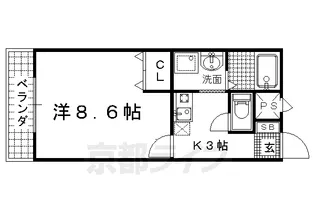 ヴァンガード【1階】の間取り