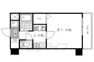 京都府京都市伏見区車町【マンション】の間取り