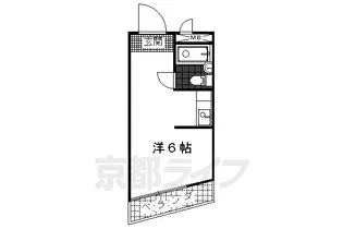 カレッジマンション七瀬川【202号室】の間取り
