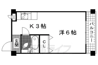 竹田マンション【110号室】の間取り