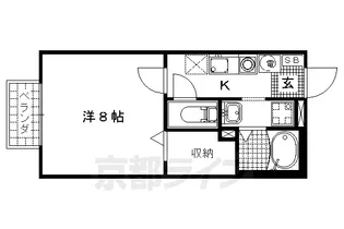 京都府京都市伏見区深草相深町【アパート】の間取り