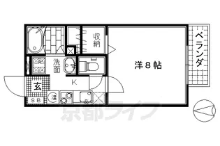 「カナル桃山」【203号室】の間取り