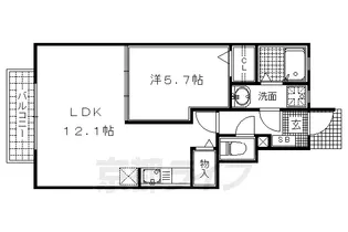 LAND PARK横大路【1階】の間取り
