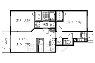 LAND PARK横大路【1階】の間取り