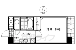 ザ・ブセナ稲荷新道【3階】の間取り