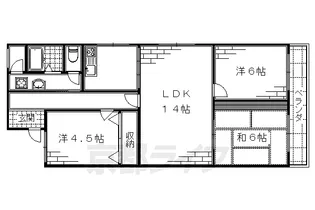 メゾン深草【701号室】の間取り