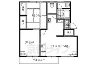 鳥羽街道団地【J-303号室】の間取り