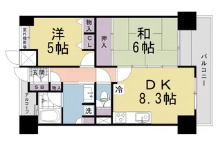 エスリード淀【408号室】の間取り