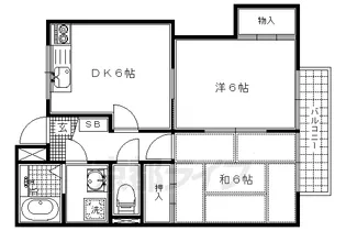 Nコート【202号室】の間取り
