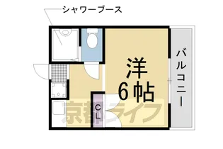 京都府京都市伏見区桃山町鍋島【マンション】の間取り
