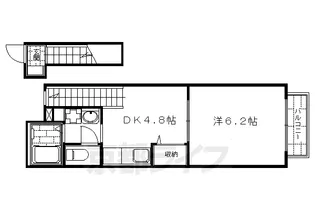 ヴィラージュ上鳥羽口【2階】の間取り