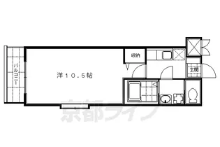 メゾン・チェリー(イースト)【2C号室】の間取り
