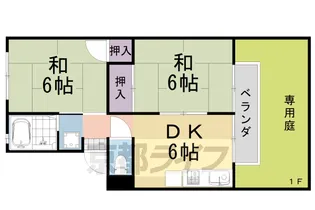 メルヴェーユ桂【106号室】の間取り
