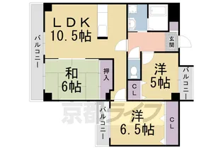 カサ・デ・高ノ手【7階】の間取り