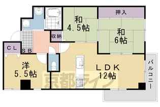 Happy Palace T.T.【507号室】の間取り