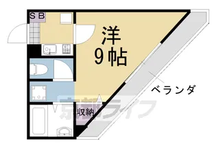 コモド清水【203号室】の間取り