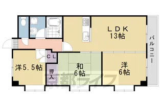 Requie上桂【308号室】の間取り