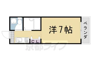 「プルーリオン西桂」【2階】の間取り