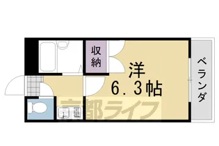 エトワール桂【202号室】の間取り