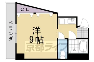 ソルフェージュ桂【202号室】の間取り