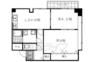 オリエントビル【4C号室】の間取り