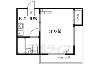 グリーンピア大枝【201号室】の間取り