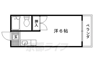 コーポゆたか【203号室】の間取り