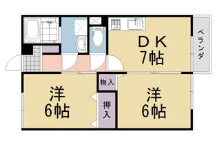 メゾンド・アスカ A棟【203号室】の間取り