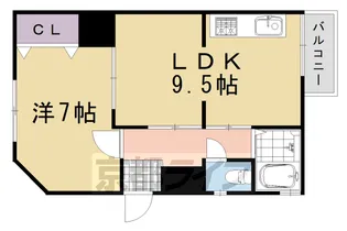 プリオール京都【3階】の間取り
