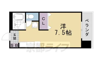 ジオコート桂【301号室】の間取り