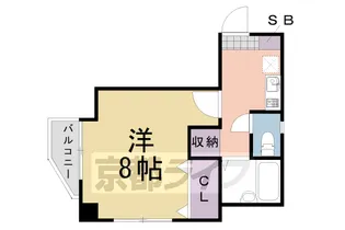 嵐山りんくぱずる【306号室】の間取り