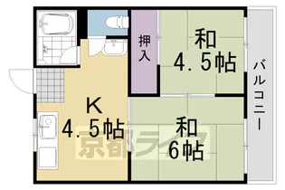 ハイツ北浦【107号室】の間取り