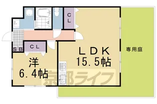 ヴェルデュール【105号室】の間取り