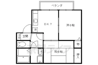 クレールエルマ【103号室】の間取り