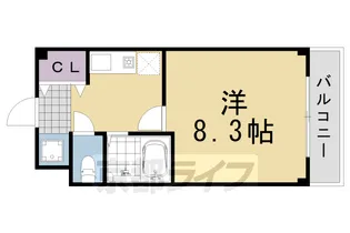 「ブランベージュ桂」【201号室】の間取り