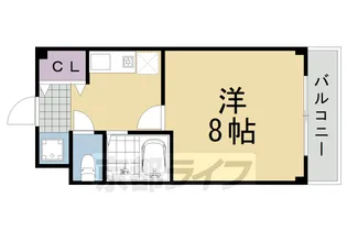 「ブランベージュ桂」【111号室】の間取り