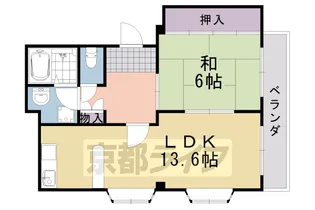アーバン嵐山Ⅳ【106号室】の間取り