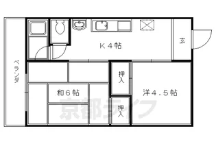 三宅マンション【202号室】の間取り