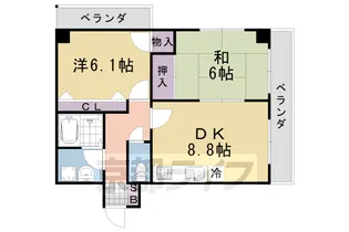 メゾン桂川【306号室】の間取り