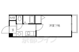 サウザンドノース大塚【101号室】の間取り
