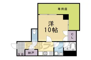 エリーフラッツ上桂【1階】の間取り