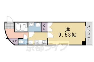 エリーフラッツ上桂【2階】の間取り