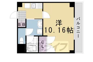 エリーフラッツ上桂【201号室】の間取り