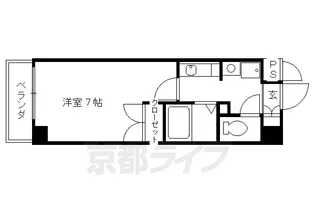 京都府京都市上京区伊勢屋町【マンション】の間取り